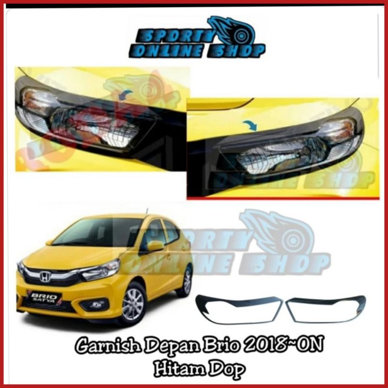 Garnish Lampu Brio New 2018up Hitam Dop