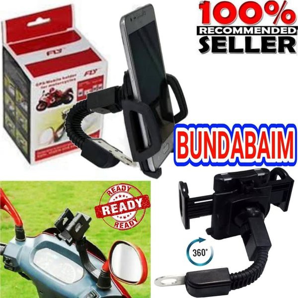 Solusi HOLDER MOTOR SPION GPS8 HOLDER HANDPHONE BRAKET SPION GOJEK GRAB SB Limited