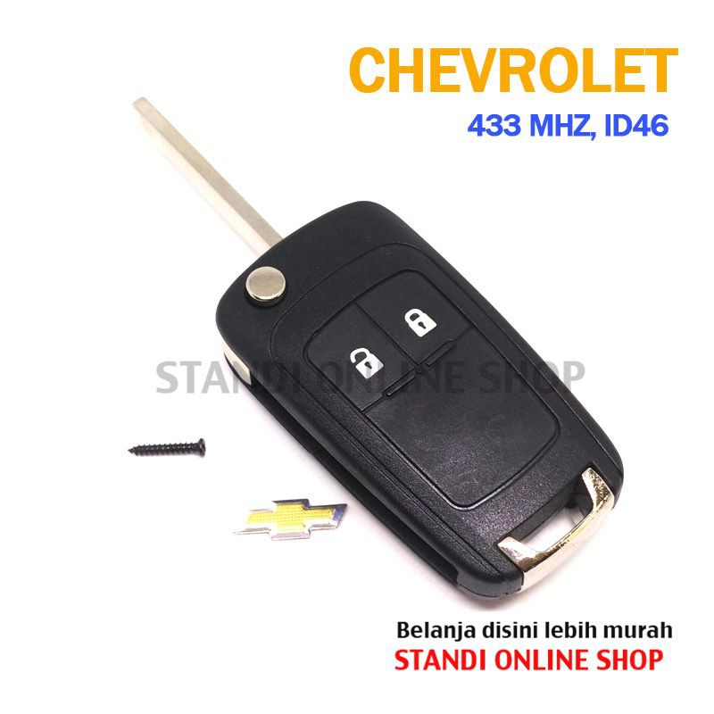 Remote Kunci Chip Transponder Remote PCB Chevrolet 2 Tombol