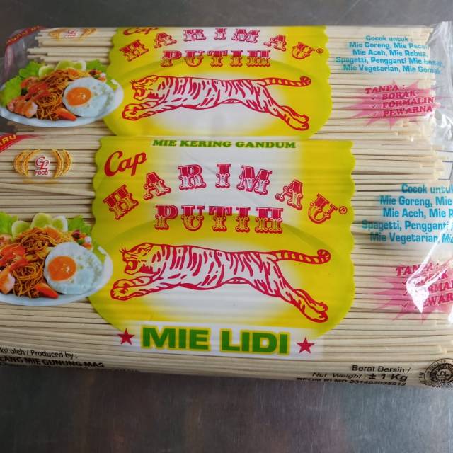 

MIE GOMAK - MIE LIDI - MIE GL - MIE CAP HARIMAU uk 1kg