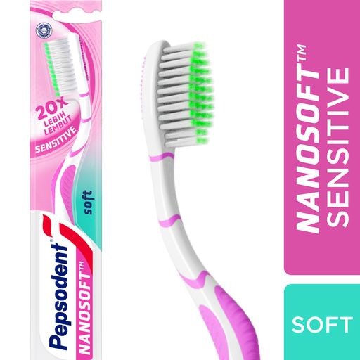 Pepsodent Nanosoft Sikat Gigi Sensitive isi 1