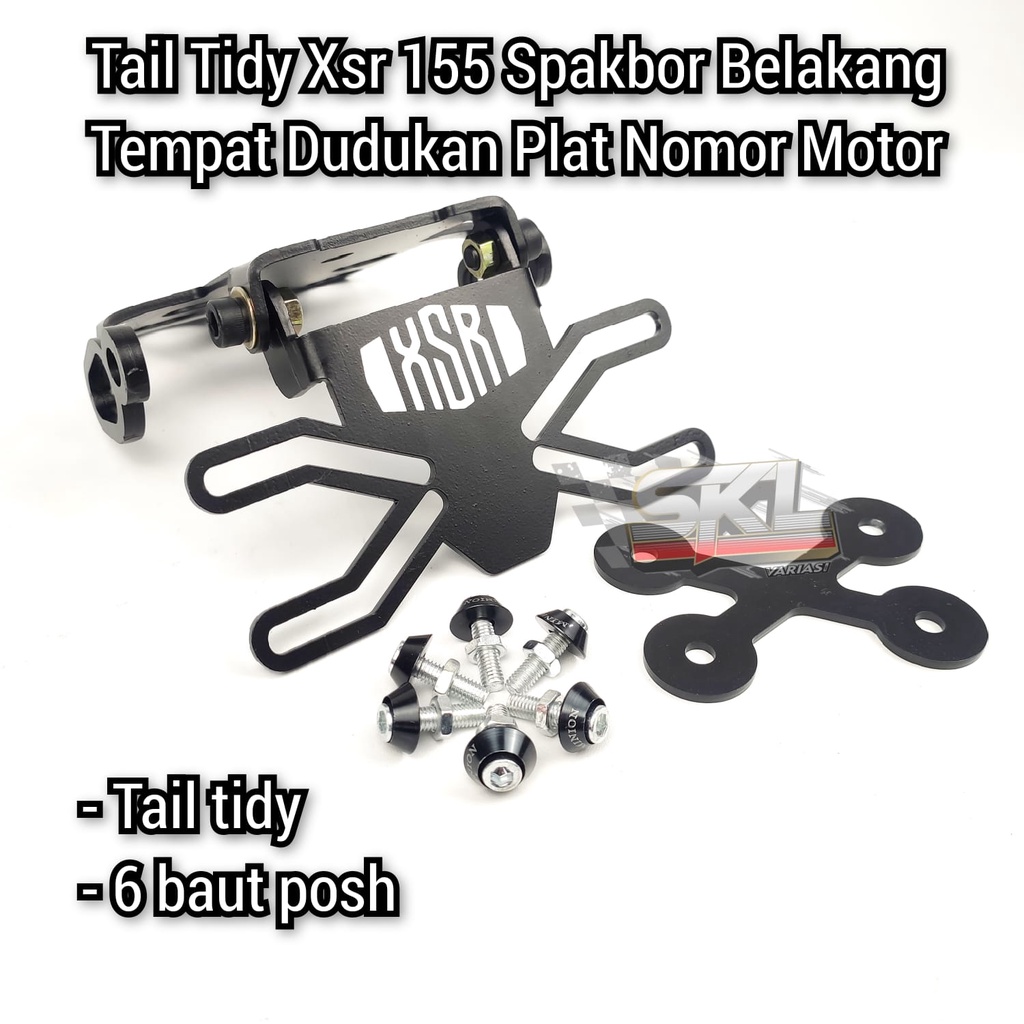 Tail Tidy Yamaha XSR 155 Spakbor Belakang Dudukan Plat Nomor Breket Lampu Bracket Lampu Belakang Dudukan Nopol