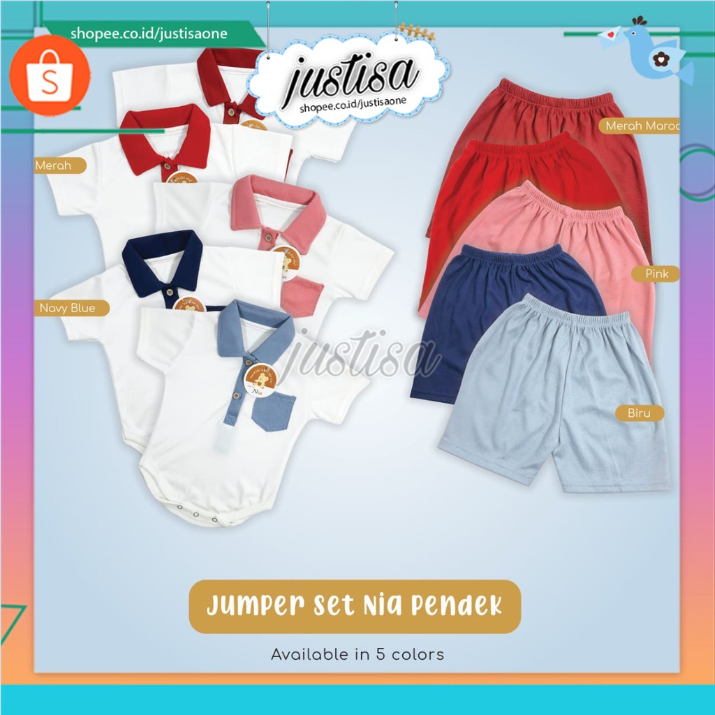 Promo  !! JUMPER SET NIA PREMIUM PENDEK - STELAN JUMPER NIA PREMIUM PENDEK - SETELAN JUMPER BABY