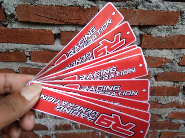 Emblem knalpot kenalpot merk R9 racing generation Misano Mugello bukan stiker