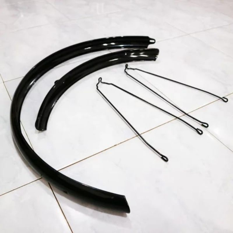 SPAKBOR SEPEDA FEDERAL TOURING 26 INCH FENDER SLEBOR FLAT BESI HITAM
