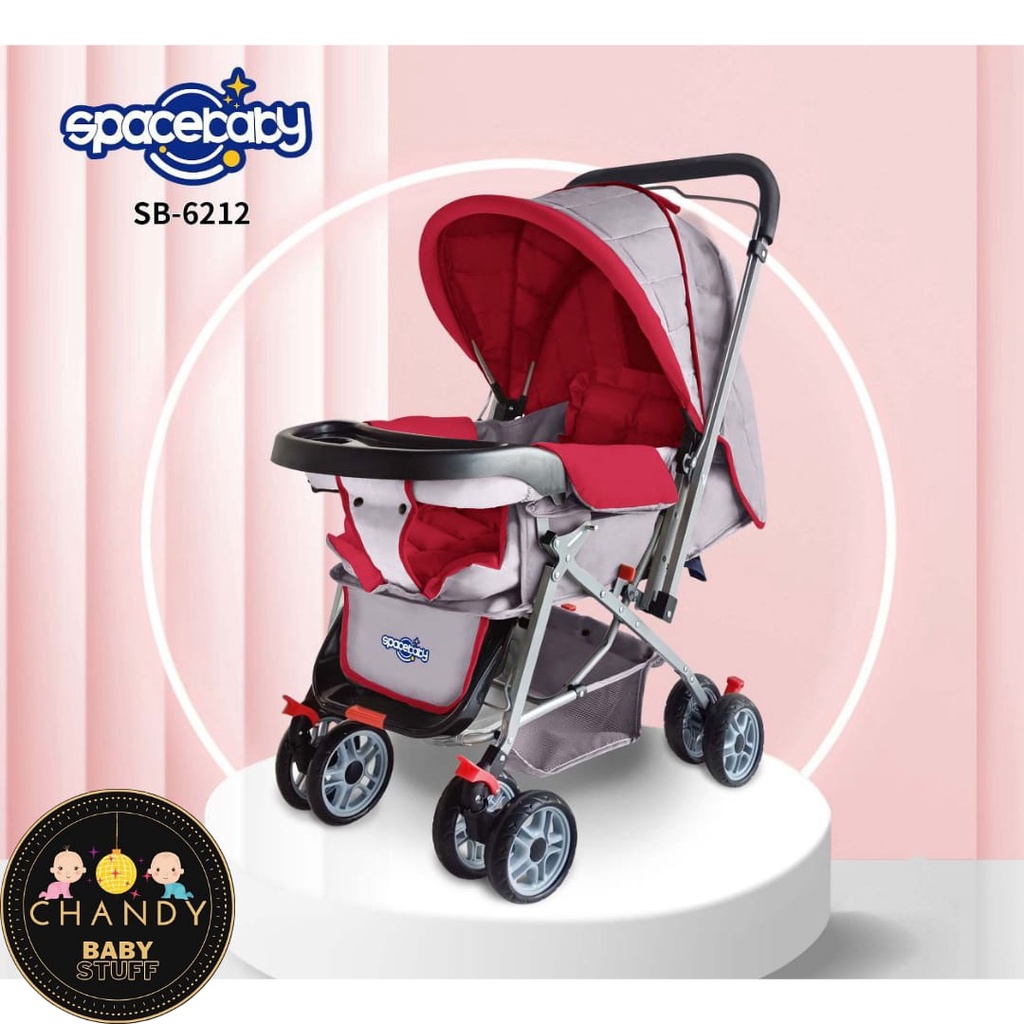 STROLLER BABY SB 6212 SPACEBABY KERETA DORONG BAYI (SETIR BOLAK BALIK)