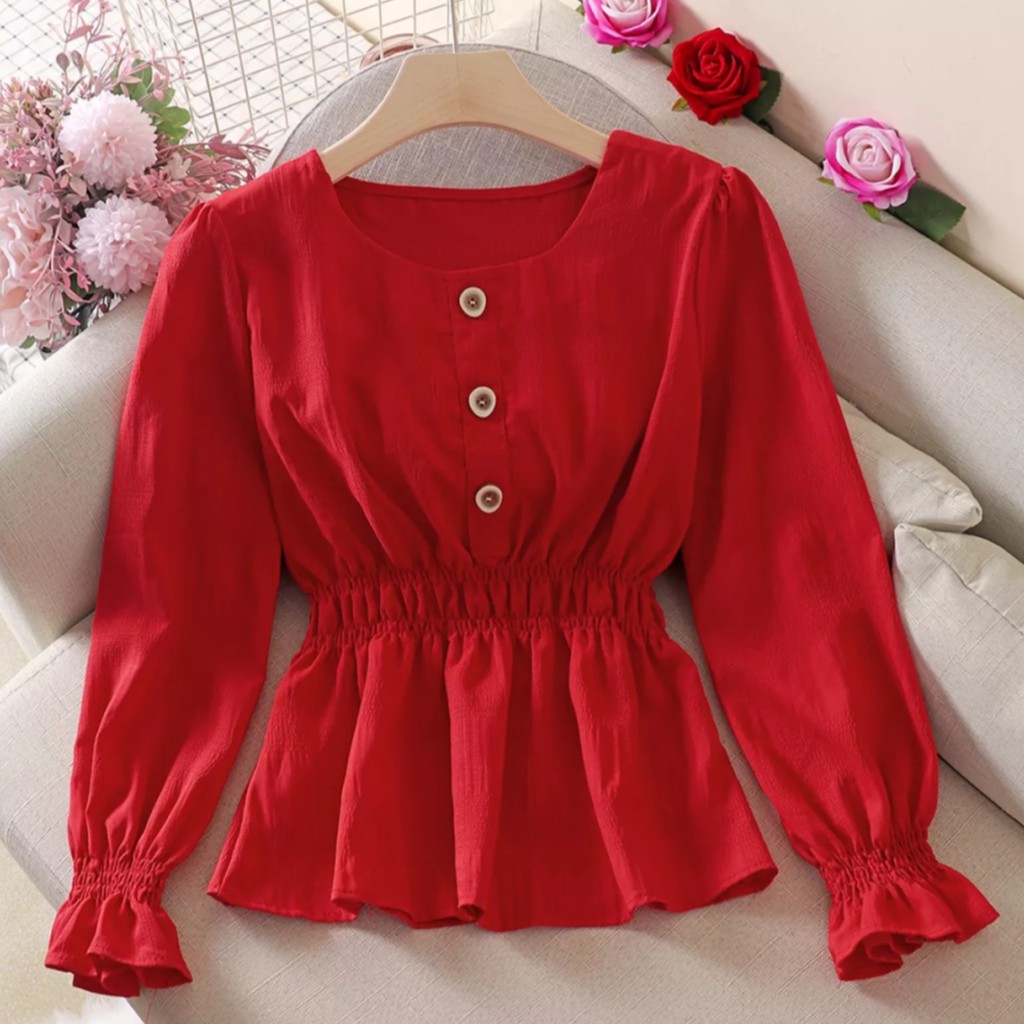 CATHERINE-AQILA BLOUSE/BLOUSE WANITA/PAKAIAN WANITA-4