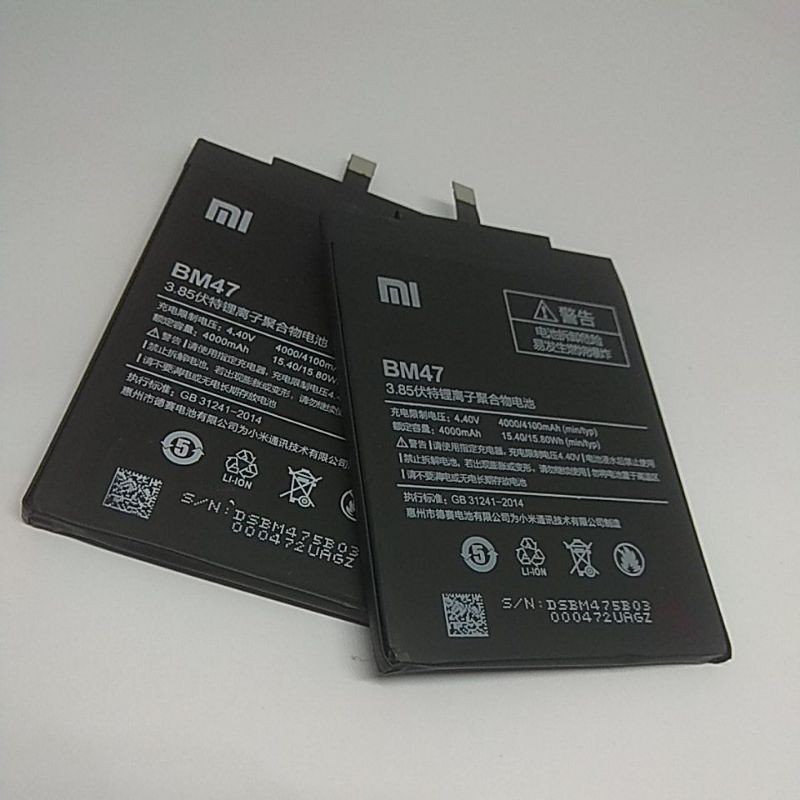 BATERAI BATRE XIAOMI REDMI 3 3S 3X 3 PRO REDMI 4X BM47 ORIGINAL