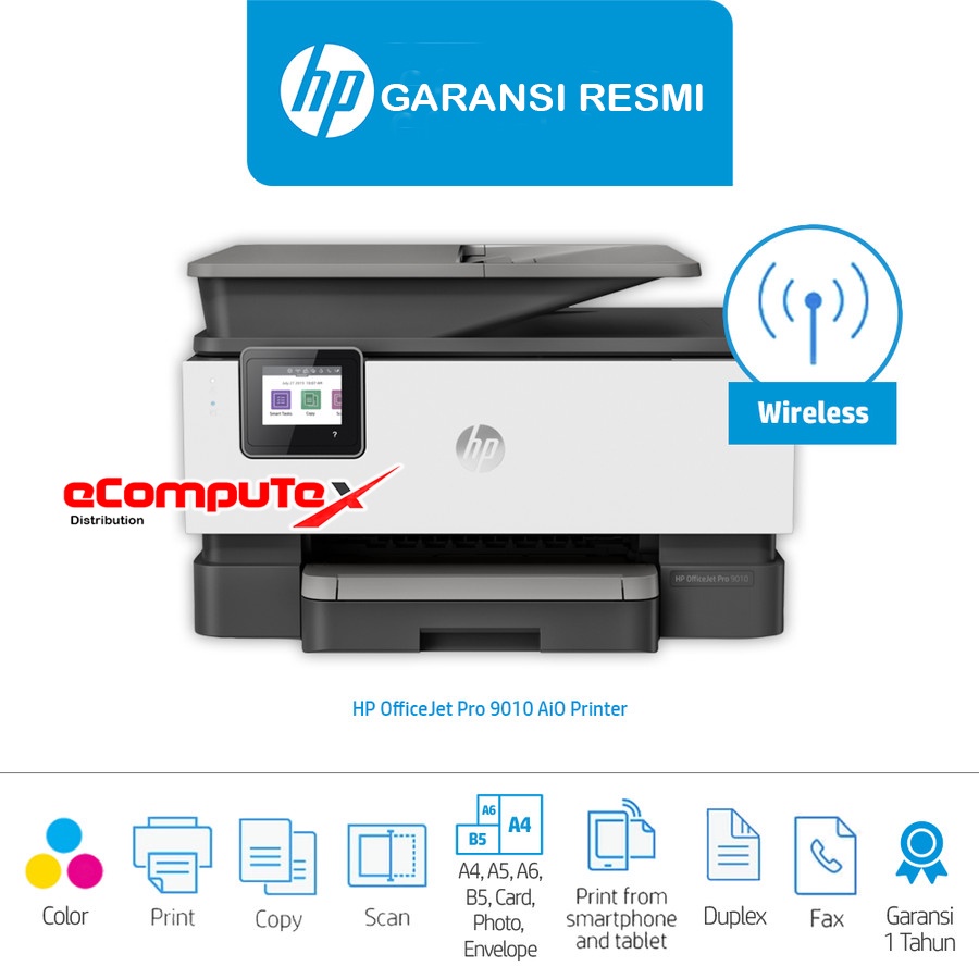 PRINTER HP OFFICEJET PRO 9010   AIO WIRELESS FAX / HP9010   OFFICE JET ALL IN ONE WIFI   PRINT SCAN COPY