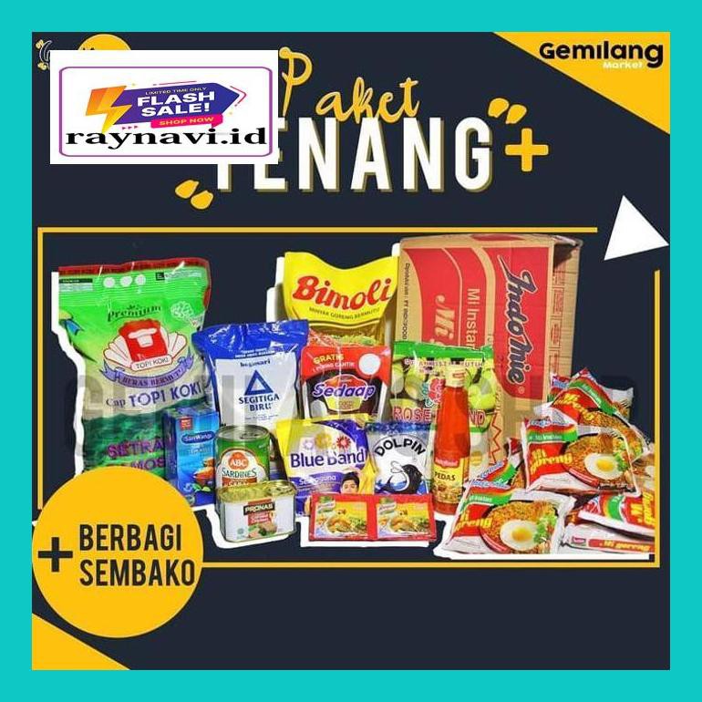 

5A40D5Par Paket Sembako Tenang Plus Kirim Ekspedisi A3D04Tm