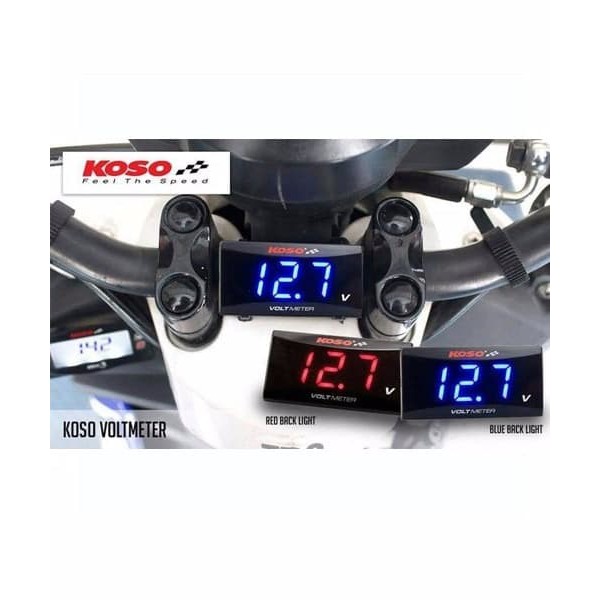AKSESORIS MOTOR Voltmeter Koso STOK TERBATAS