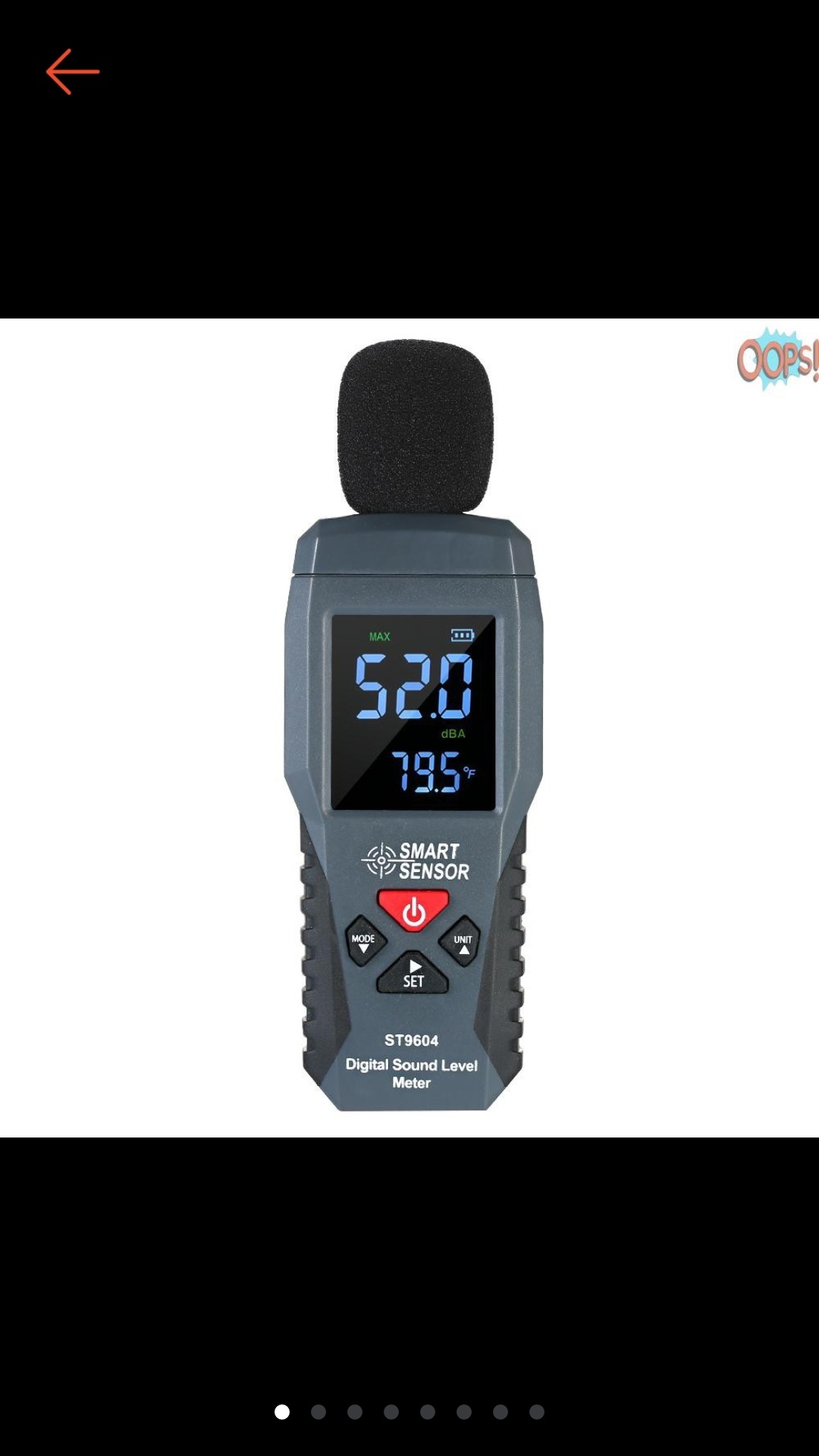 【24h Shipping】smart Sensor Pengukur Level Suara Digital Mini Dengan Layar Lcd 30-130dba St9604