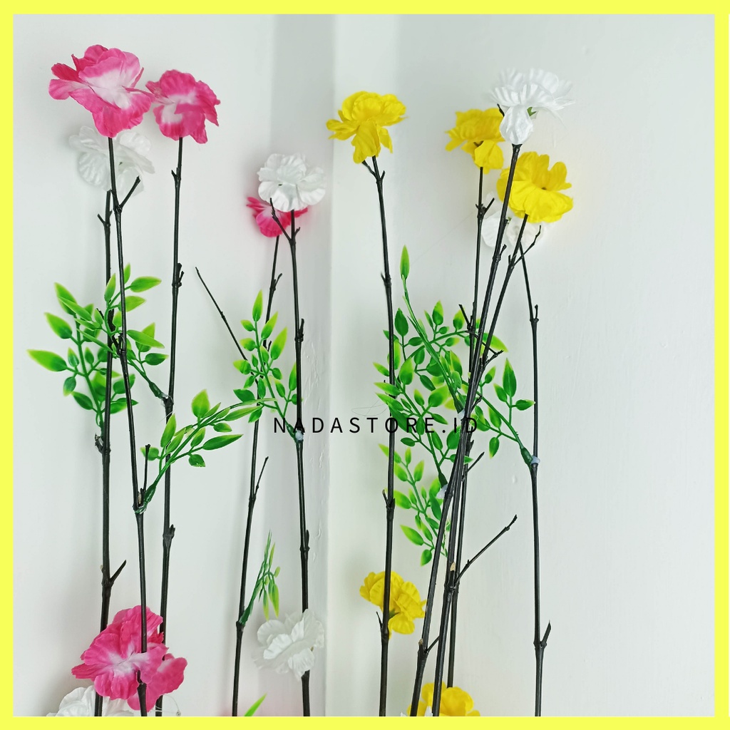 Bunga Artificial anyelir / Stik bunga Hias Dekorasi rumah Dried Flower Tinggi 180 cm Murah Harga Grosir ISI 2 pcs