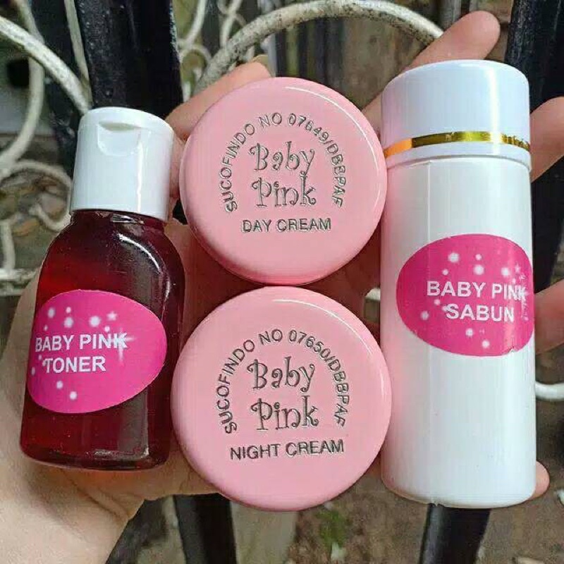 ( PAKET )CREAM BABY PINK ORIGINAL 15 gr