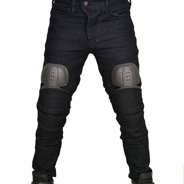 Celana biker decker jeans black