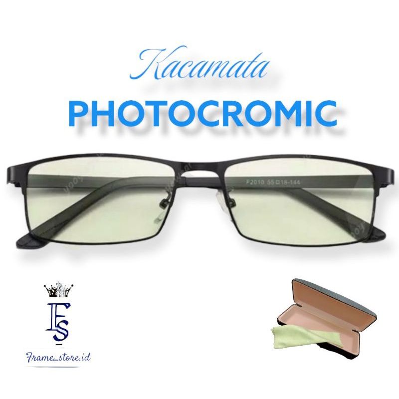 Kacamata Photocromic 2in1 / Kaca mata Anti Radiasi BLUERAY Potokromik FRAME Pria Wanita (GRATIS BOX DAN LAP)