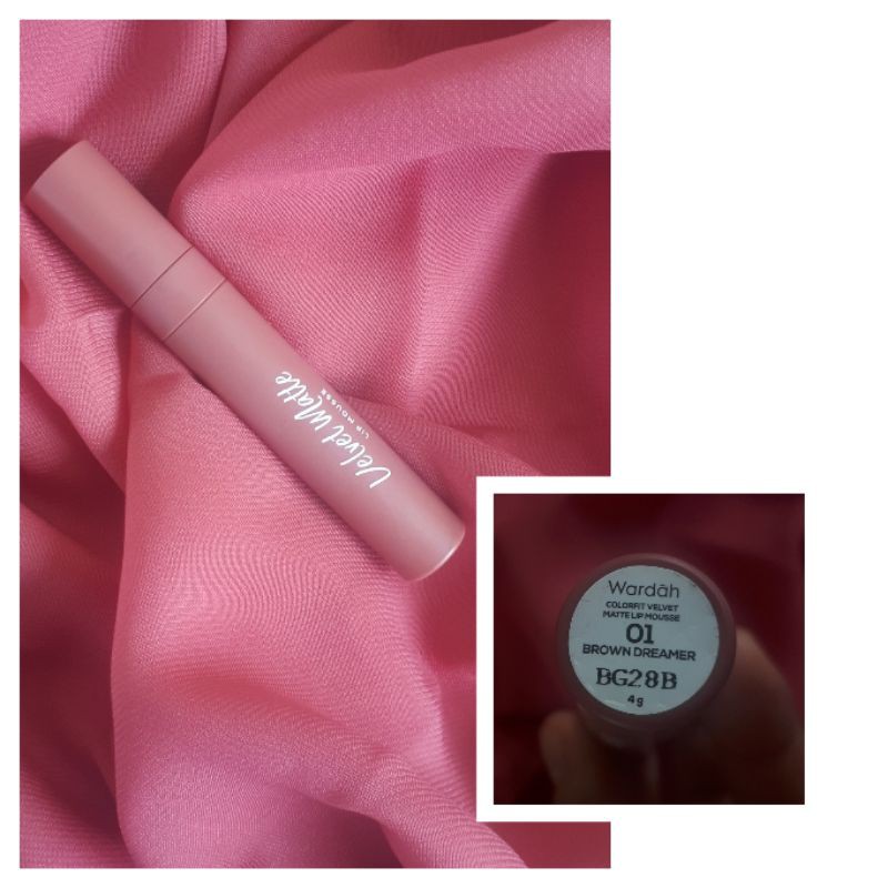 PRELOVED LIP MATTE WARDAH VELVET MATTE 01 BROWN DREAMER