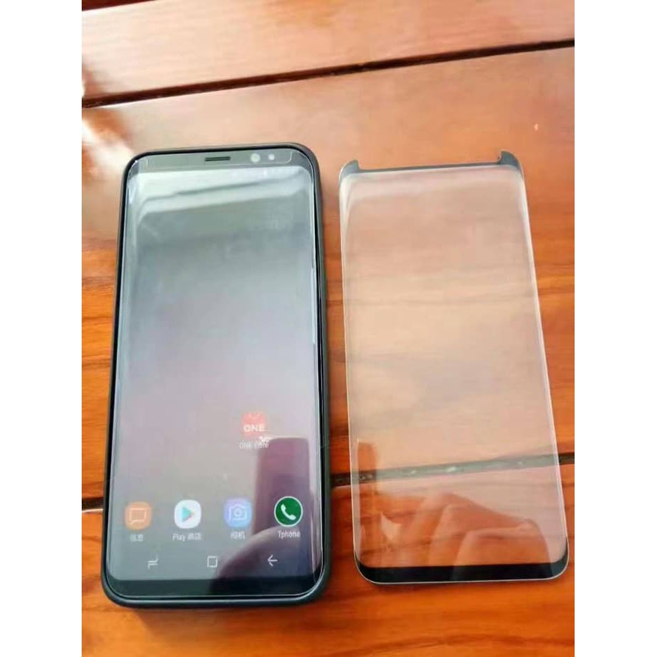 S8 TEMPERED GLASS CASE FRIENDLY + GOOD TOUCHSCREEN (TESTED) BLACK