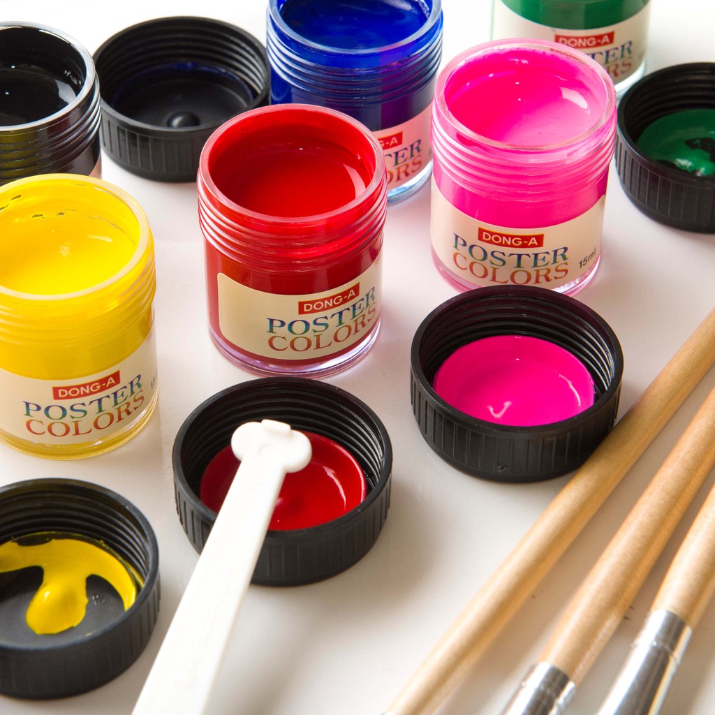 

Poster color/ Cat Air Dong-A 12 warna/set 10 ml