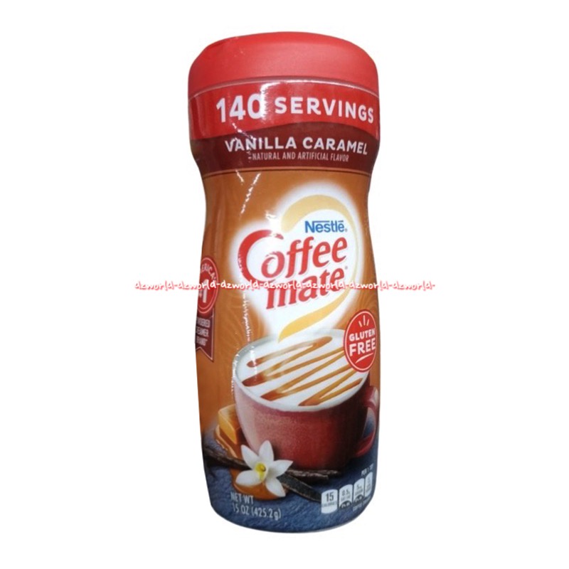 Nestle Coffee Mate Kaleng Botol 425gr Kopi Krimer Hazelnut French Vanilla Caramel Crimer Botol