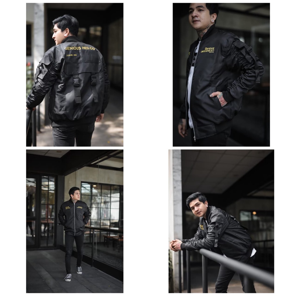 Jaket bomber pria anti angin original  - Jaket Bomber gaul anti angin dan dingin