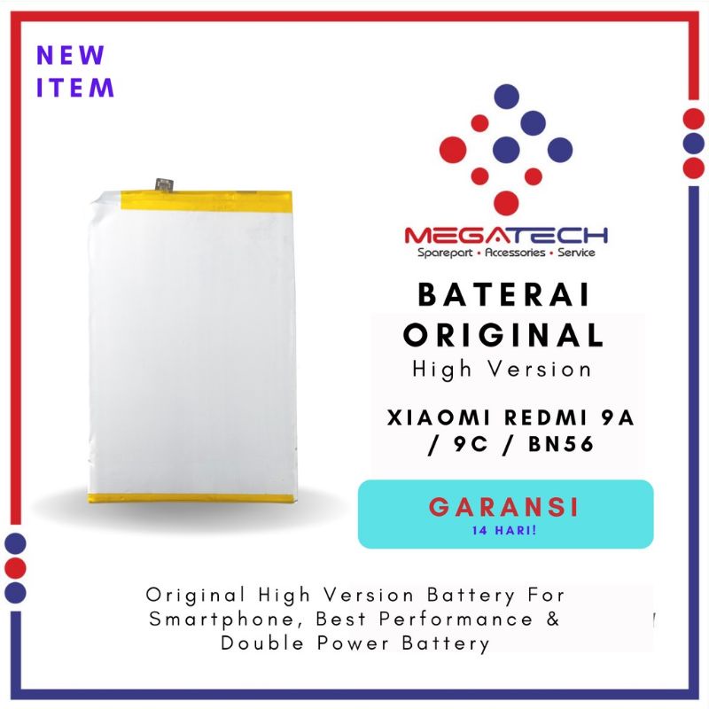 BATTERY BATERAI BATRAI BATRE XIAOMI REDMI 9A / REDMI 9C BN56 ORIGINAL