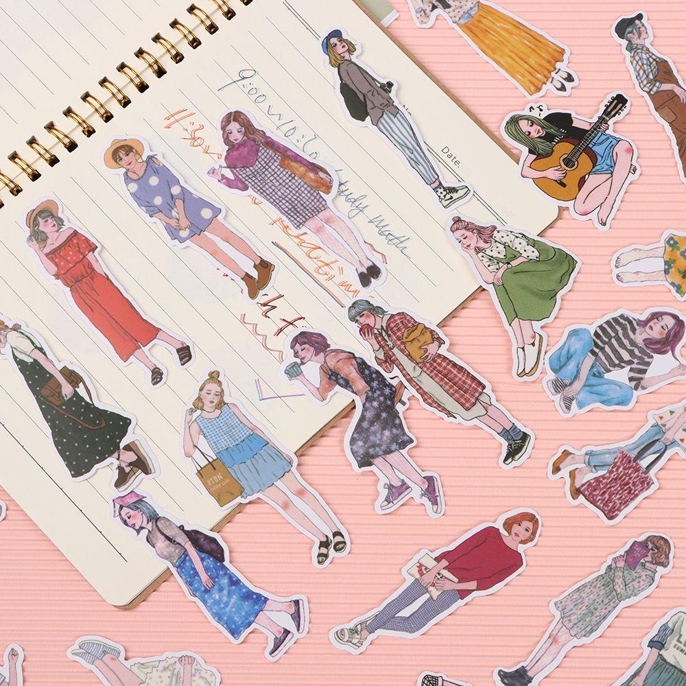 Preva 100/171PCS Mori Girls Stiker Hadiah Album Foto Diary Dekoratif Welt Pretty Females Decals