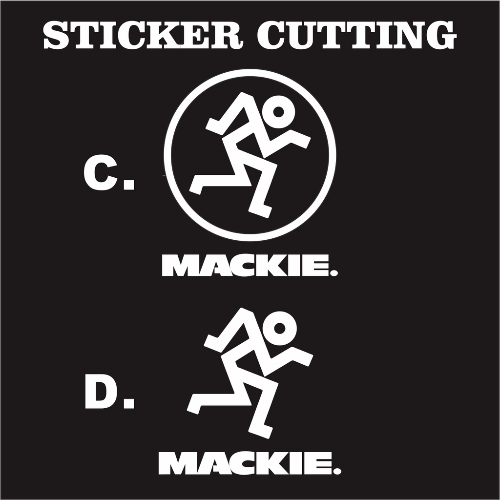 Sticker Cutting Audio Music /JBL,Mackie,DLL