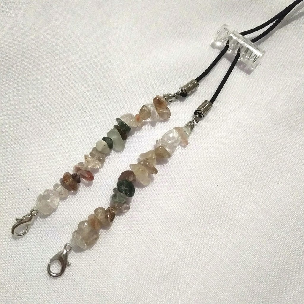 Strap Masker Konektor 2 in 1 Tali Batu Pecah / Kalung Masker 2 in 1