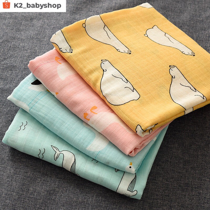 BABY K2 - BABY BLANKET MUSLIN BAMBOO FIBER MEREK CARTERLIEBE KODE 00040