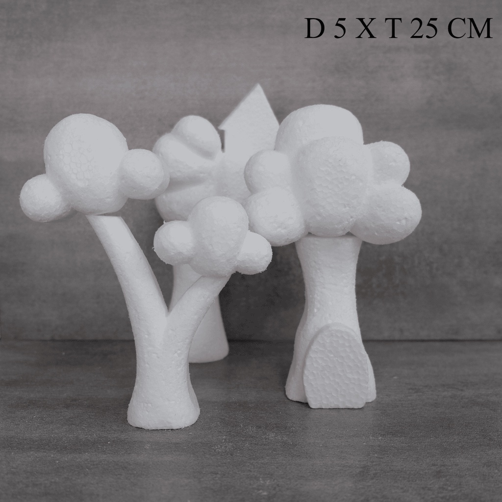 TREE HOUSE DUMMY STEYROFOAM / POHON REPLIKA GABUS DEKORASI HIASAN KUE ULTAH UNIK