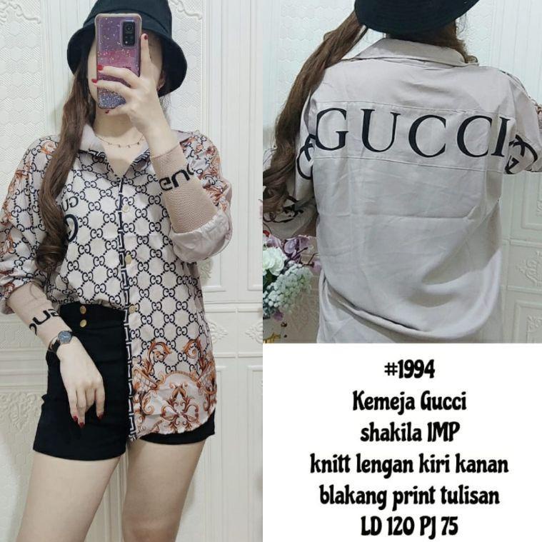 KEMEJA DIOR BRANDED/ KEMEJA WANITA IMPORT BWQFI8935