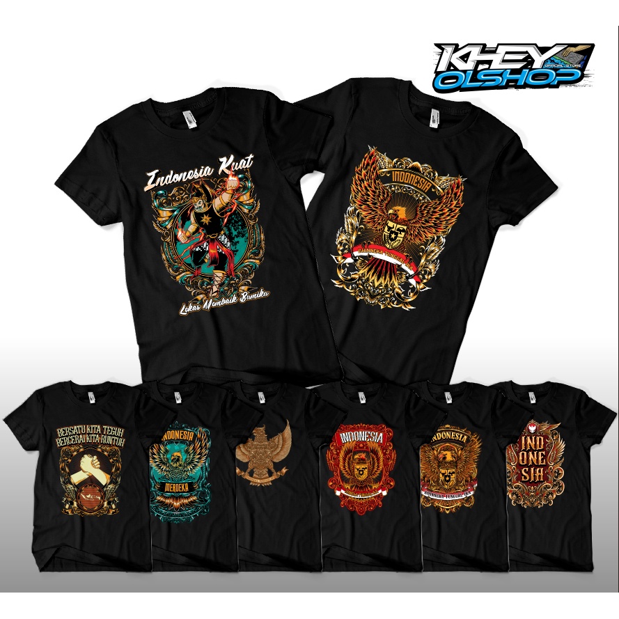 Kaos Baju Distro Indonesia Culture Budaya Republik Indonesia Indonesia Kuat / Hut RI Ke 77 Th Garuda