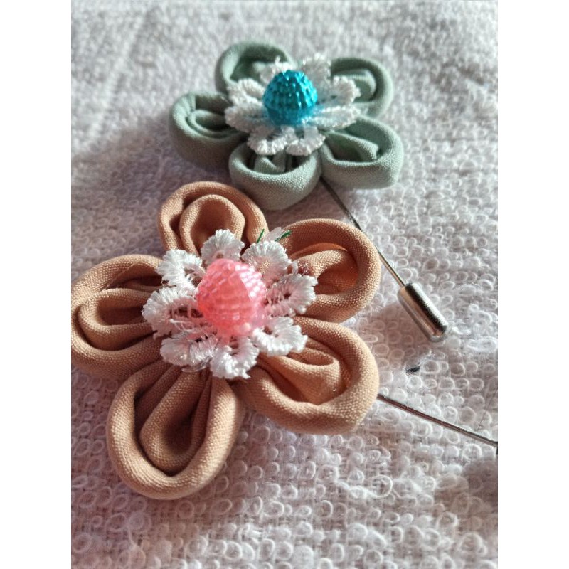 TUSPIN BUNGA ACCESORIS HIJAB BROSS KAIN