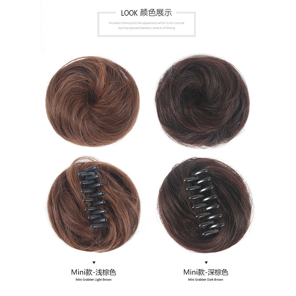 HRBC hair bun hair clip jepitan extension fun bun funbun cepol sanggul donut donat jepit rambut bula