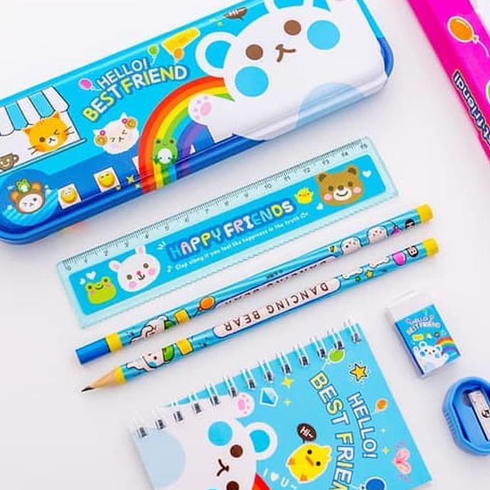 

Top!! Alat Tulis Set Lengkap / Alat Tulis Sekolah / Stationery Set Bunny