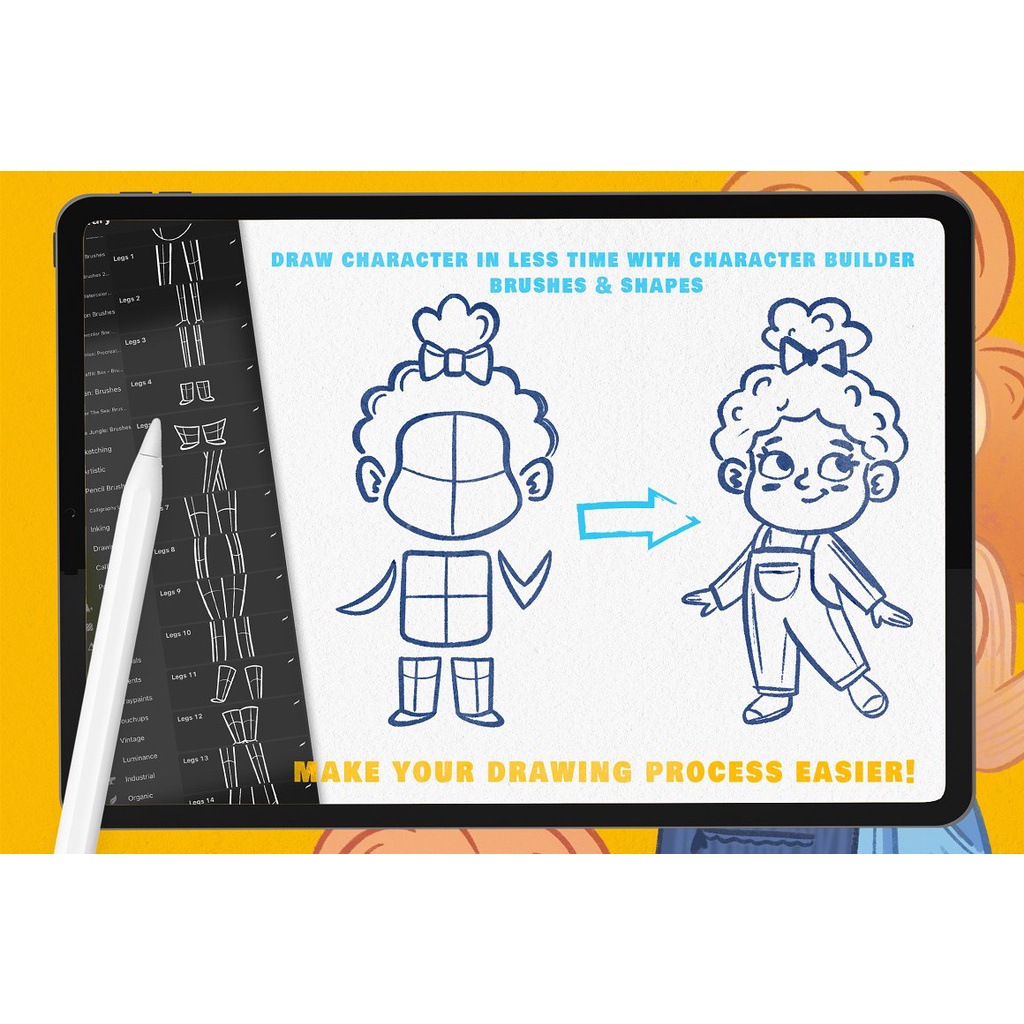 Procreate Brush - Character Builder Drawing Toolkit