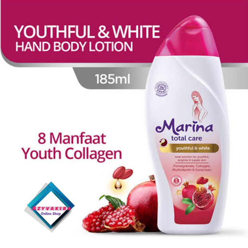 Marina Hand Body Lotion Total Care Youthful 185 mL