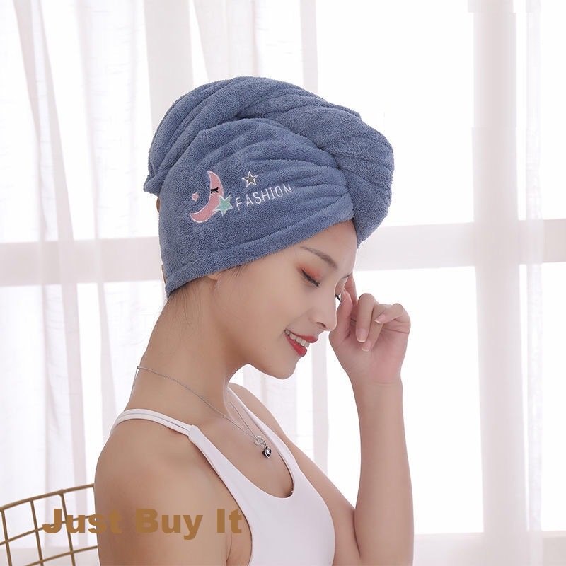 JBI-0067 Handuk Keramas Cepat Kering Magic Head Towel Fast Dry Hair Bahan Microfiber Handuk Turban