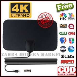 Antena Tv Digital Indoor Hdtv 50 Miles Vhf Uhf Antena Tv Led Antena Tv Dalam Rumah Antena Tv Dalam Shopee Indonesia