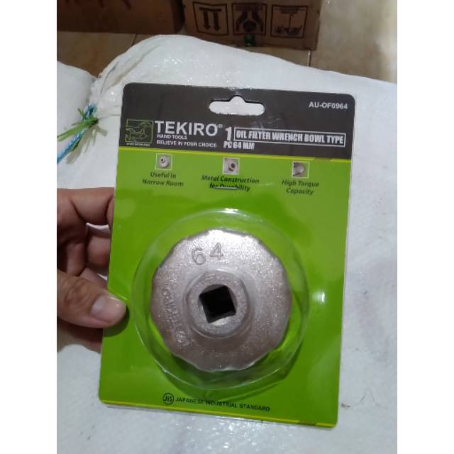 TEKIRO 64mm kunci oil filter mangkok bowl ORIGINAL