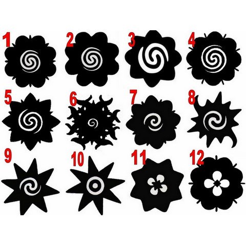 【Bunga Terong Dayak】 Tato Temporer Anti Air / Tattoo Temporary Waterproof Stiker