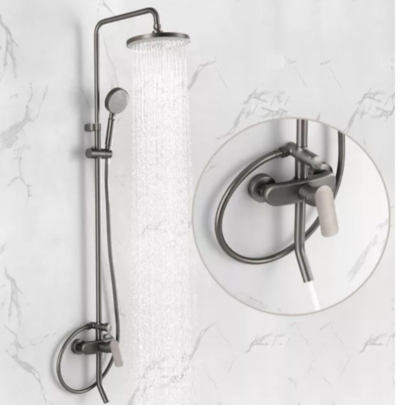 Shower Set Grey/Shower Coloum Abu Abu/Sower Mandi Panas dingin