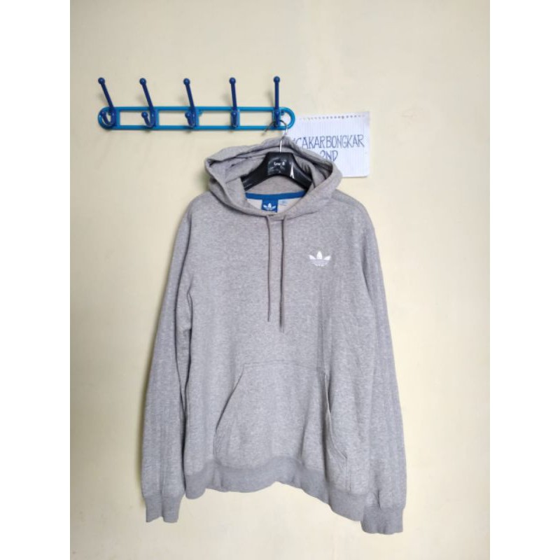 Hoodie Adidas Mini Trefoil Logo - Broken White