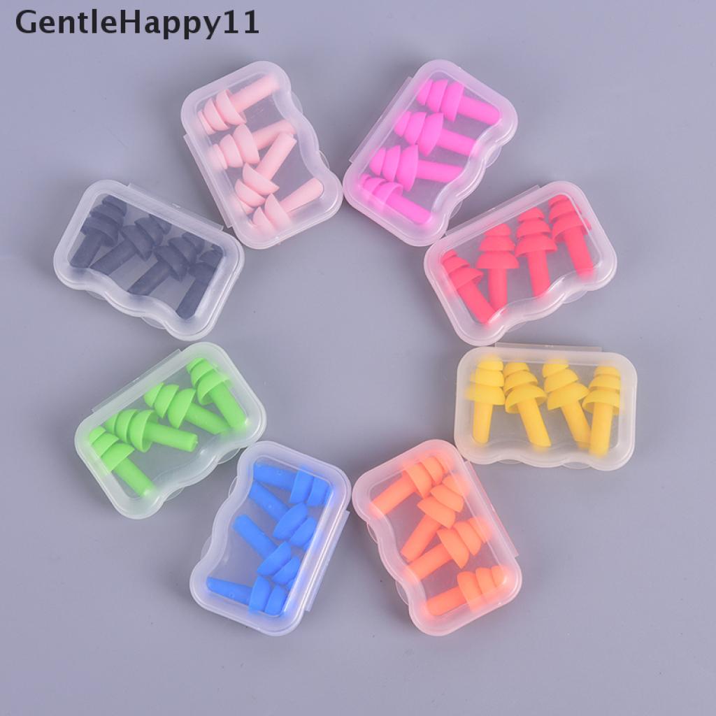 Gentlehappy 2pasang Ear Plugs Sleep Noise Pencegah Penyumbat Telinga Travel Sleeping Noise Reduction