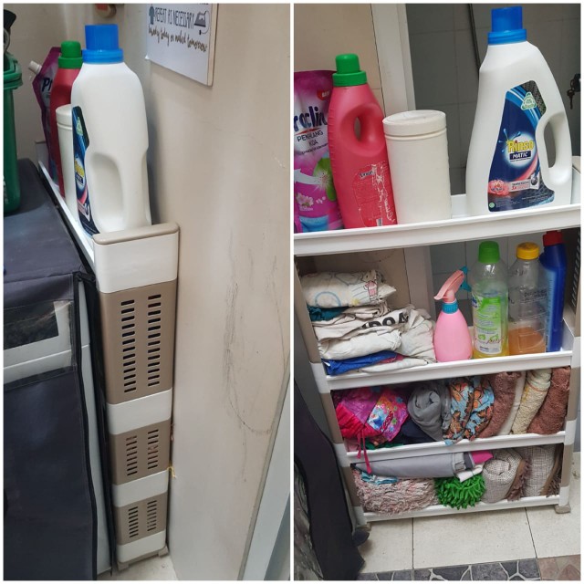 Ace Krishome Rak Sisipan 4 Tingkat/rak Susun/rak Dapur/rak Bumbu/rak Sempil Slim Rack