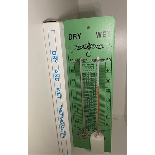Thermometer dry and wet (Hygrometer)