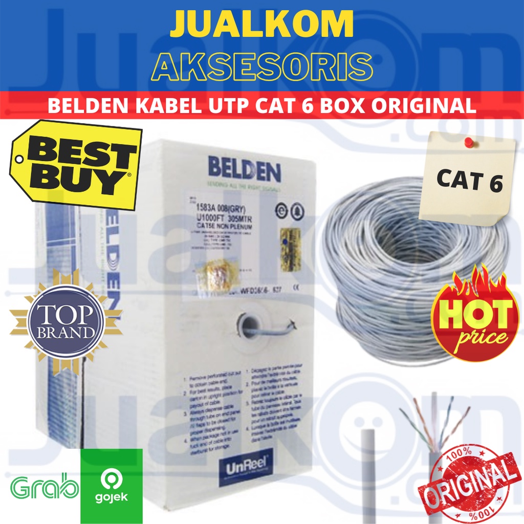 BELDEN KABEL UTP CAT 6  USA (BOX) ORIGINAL