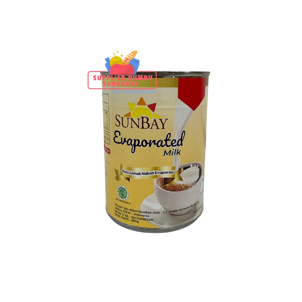 Sunbay Evaporated Milk / Susu Evaporasi 380g