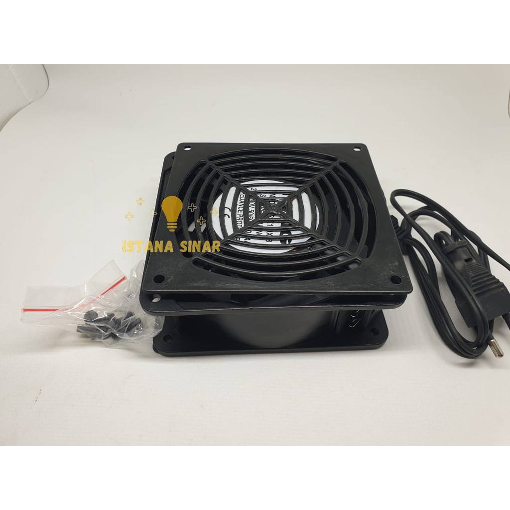 fan /kipas / blower Ewig 4 inch + cover depan belakang + kabel colokan